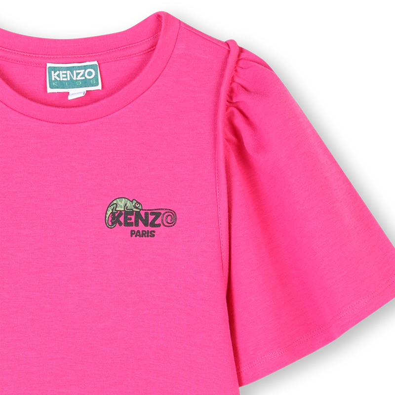 Vestito maniche corte cotone KENZO KIDS 
                        BAMBINA