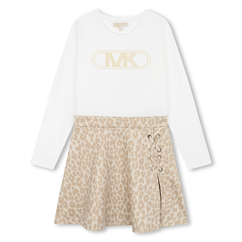 Vestito borchie maniche lunghe MICHAEL KORS 
                        BAMBINA