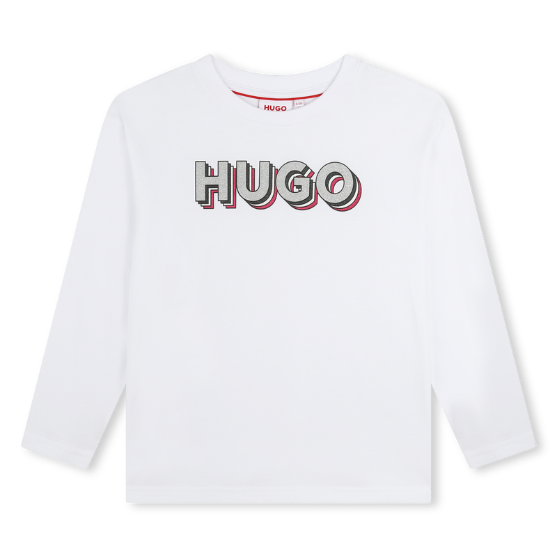 Logo Print T-Shirt HUGO 
                        BAMBINA