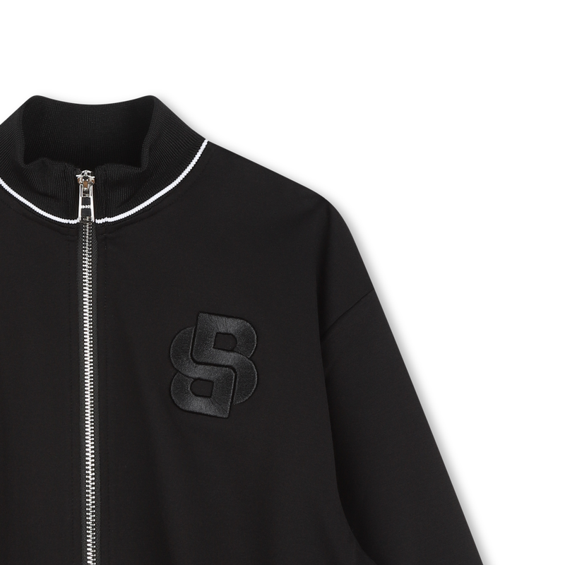 Cardigan ricamato con righe BOSS 
                        BAMBINA