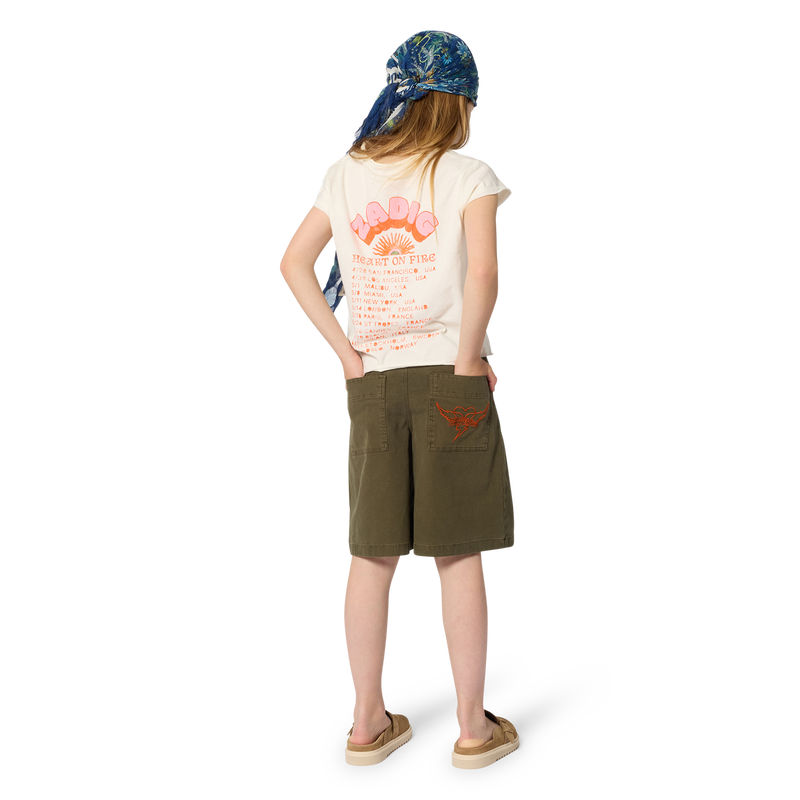 T-SHIRT A MANICHE CORTE ZADIG & VOLTAIRE 
                        BAMBINA