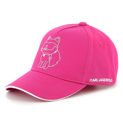 Cappello regolabile in cotone KARL LAGERFELD KIDS BAMBINA