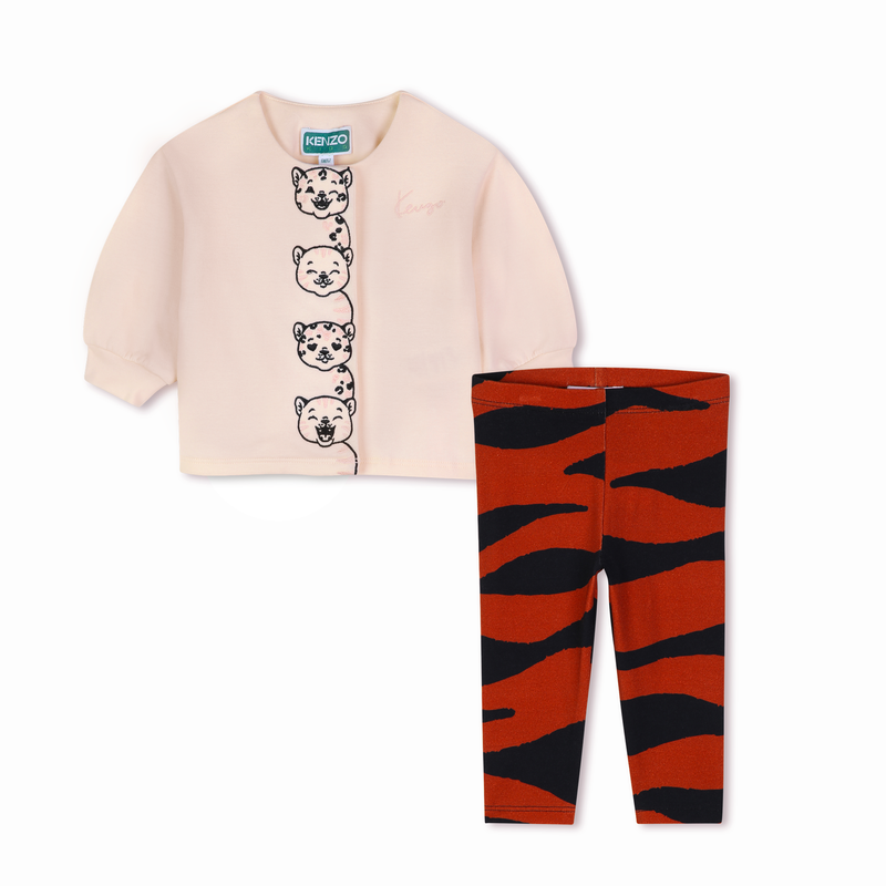 Completo t-shirt e leggings KENZO KIDS 
                        BAMBINA