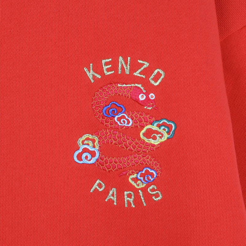 Abito dritto con ricamo KENZO KIDS 
                        BAMBINA