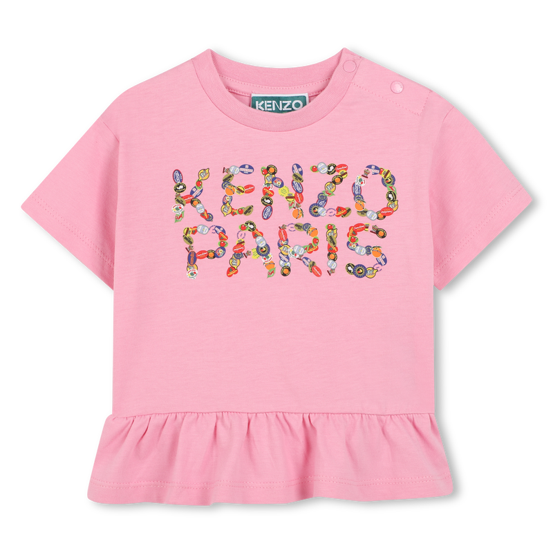 T-shirt e leggings in cotone KENZO KIDS 
                        BAMBINA