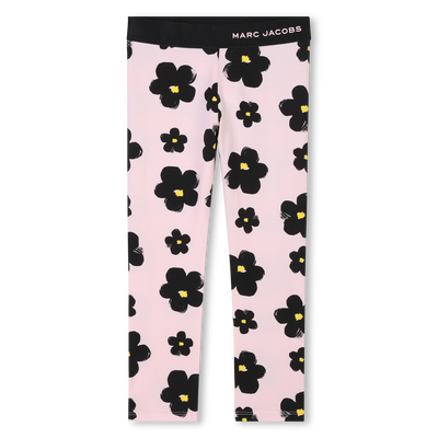Legging con stampa Margherite MARC JACOBS BAMBINA