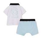 Set t-shirt e pantaloncini KARL LAGERFELD KIDS 
                    RAGAZZO
