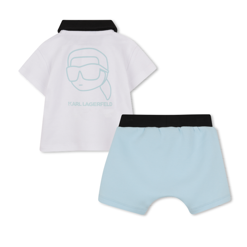 SET T-SHIRT E PANTALONCINI KARL LAGERFELD KIDS 
                        RAGAZZO