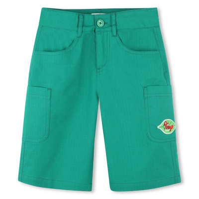 Bermuda cargo in cotone KENZO KIDS RAGAZZO