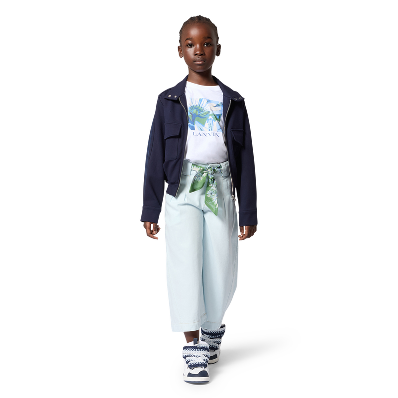 T-SHIRT A MANICHE CORTE LANVIN 
                        BAMBINA