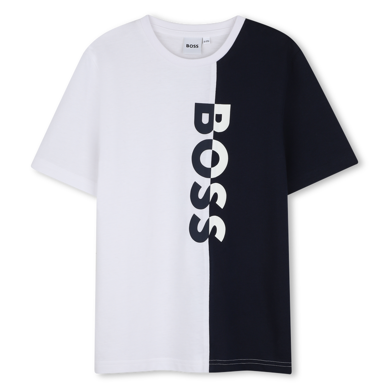 T-SHIRT A MANICHE CORTE BOSS 
                        RAGAZZO