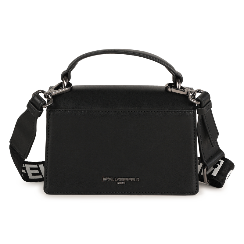 Borsa a mano in tessuto spalmato a grana fine KARL LAGERFELD KIDS 
                        BAMBINA