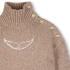 Maglione lavorato a maglia con collo alto ZADIG VOLTAIRE 
                    BAMBINA