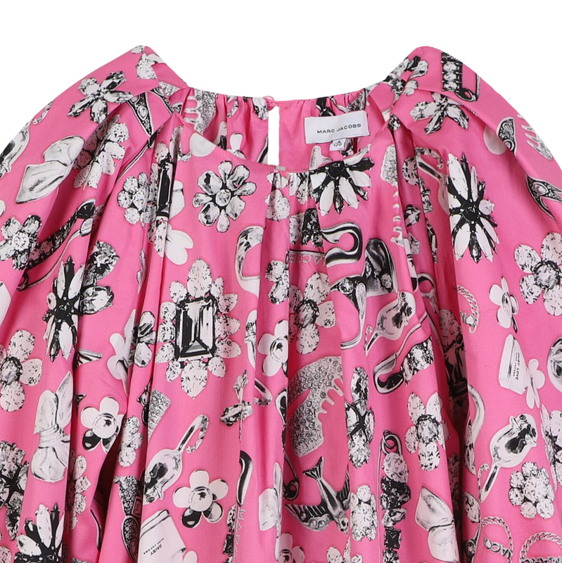 Abito in raso di cotone MARC JACOBS 
                        BAMBINA