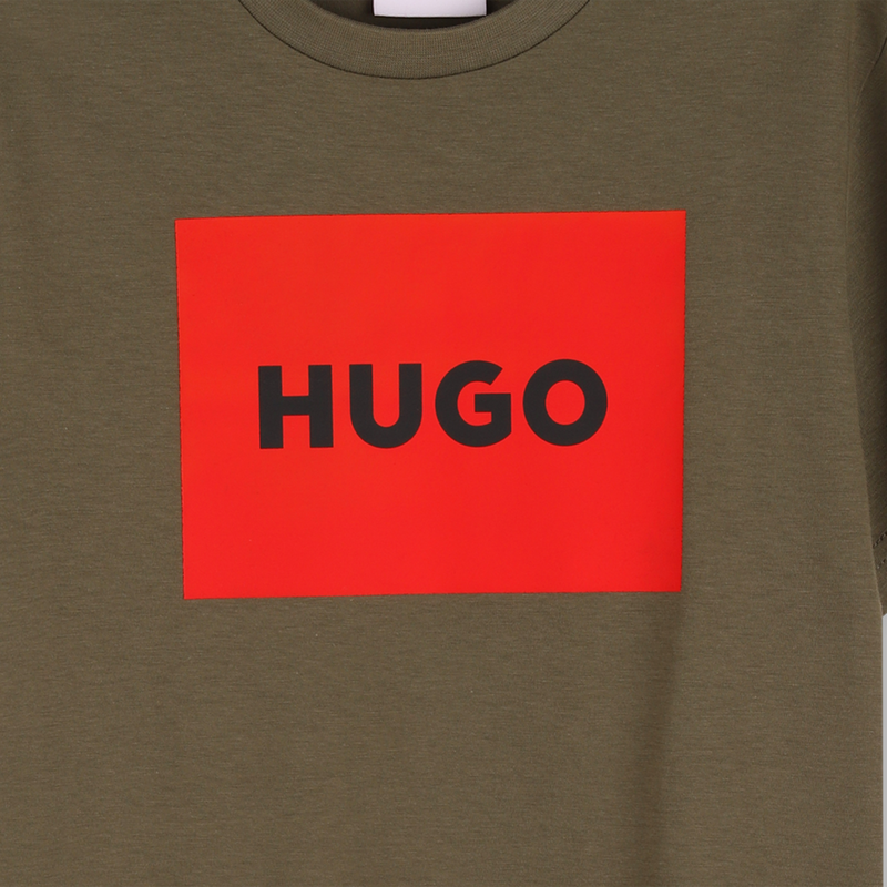 T-SHIRT A MANICHE CORTE HUGO 
                        RAGAZZO