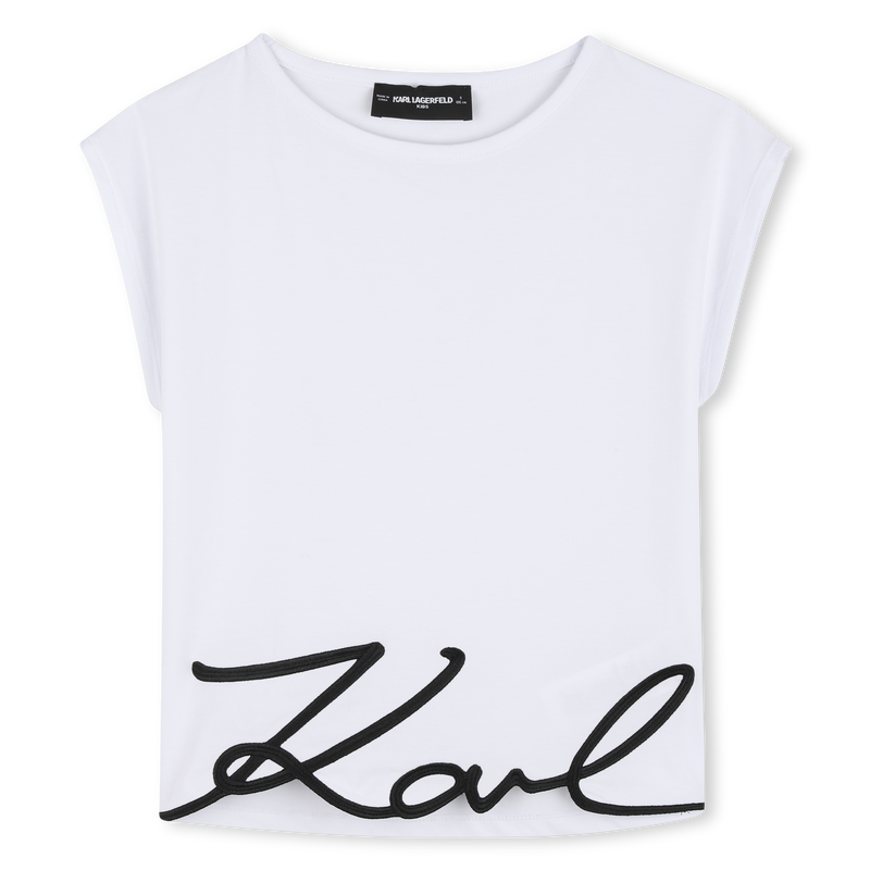 T-SHIRT MANICA CORTA KARL LAGERFELD KIDS 
                        BAMBINA