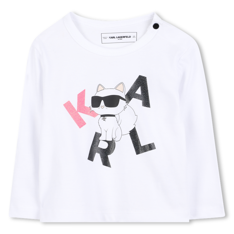 T-shirt a maniche lunghe KARL LAGERFELD KIDS 
                        BAMBINA