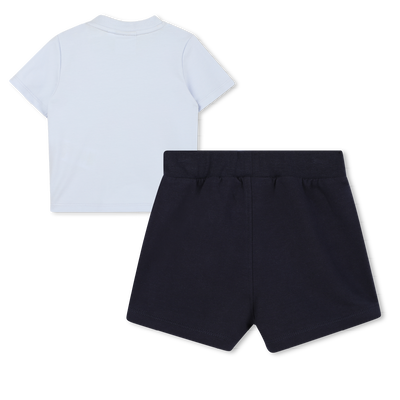 T-shirt con stampa e shorts BOSS RAGAZZO