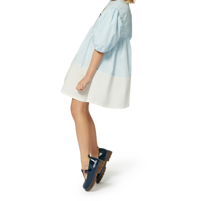Vestito svasato bicolore KENZO KIDS BAMBINA