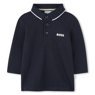 Cotton Piqué Polo BOSS RAGAZZO