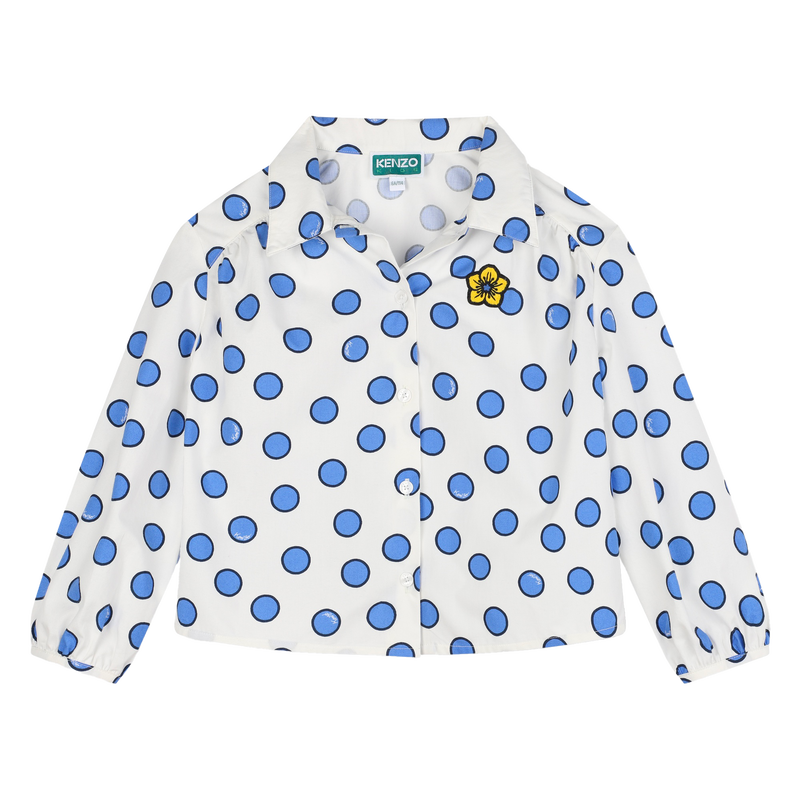 Cotton Polka-Dot Shirt KENZO KIDS 
                        BAMBINA