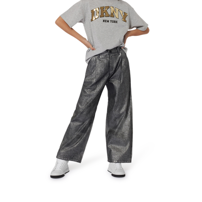 Jeans ampi in cotone DKNY BAMBINA