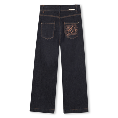 Pantaloni in denim KARL LAGERFELD KIDS BAMBINA