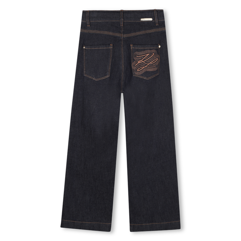 Pantaloni in denim KARL LAGERFELD KIDS 
                        BAMBINA