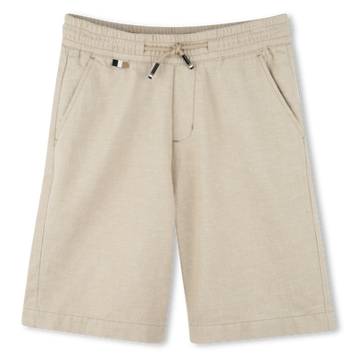 Bermuda in lino e cotone BOSS RAGAZZO