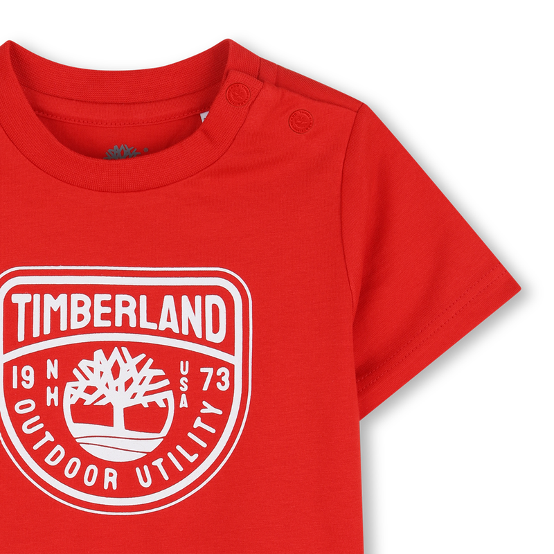 T-SHIRT A MANICHE CORTE TIMBERLAND 
                        RAGAZZO