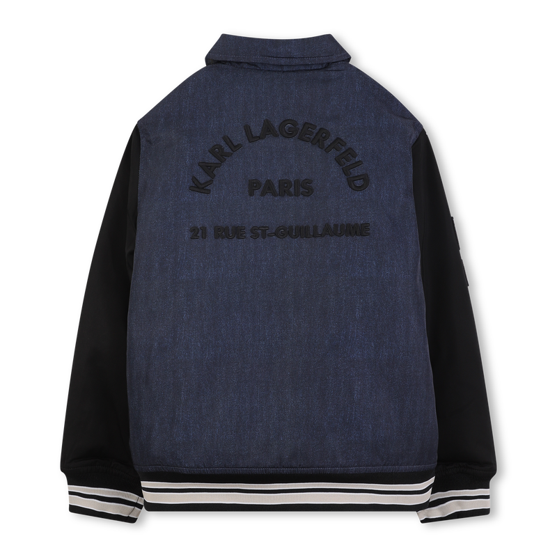 Bomber in poliestere KARL LAGERFELD KIDS 
                        RAGAZZO