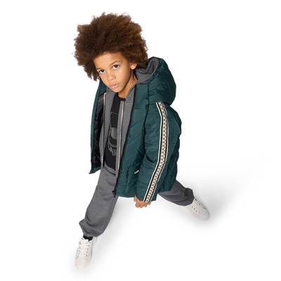 Giacca a vento con cappuccio KARL LAGERFELD KIDS RAGAZZO