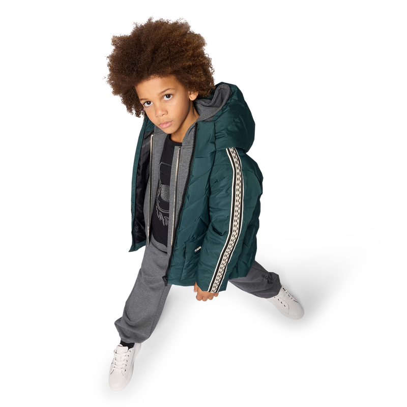 Giacca a vento con cappuccio KARL LAGERFELD KIDS 
                        RAGAZZO