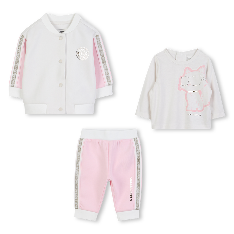 Set da jogging 3 pezzi KARL LAGERFELD KIDS 
                        BAMBINA