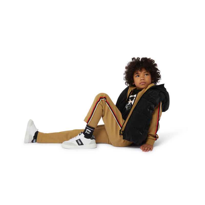 Piumino smanicato cappuccio KARL LAGERFELD KIDS 
                        RAGAZZO