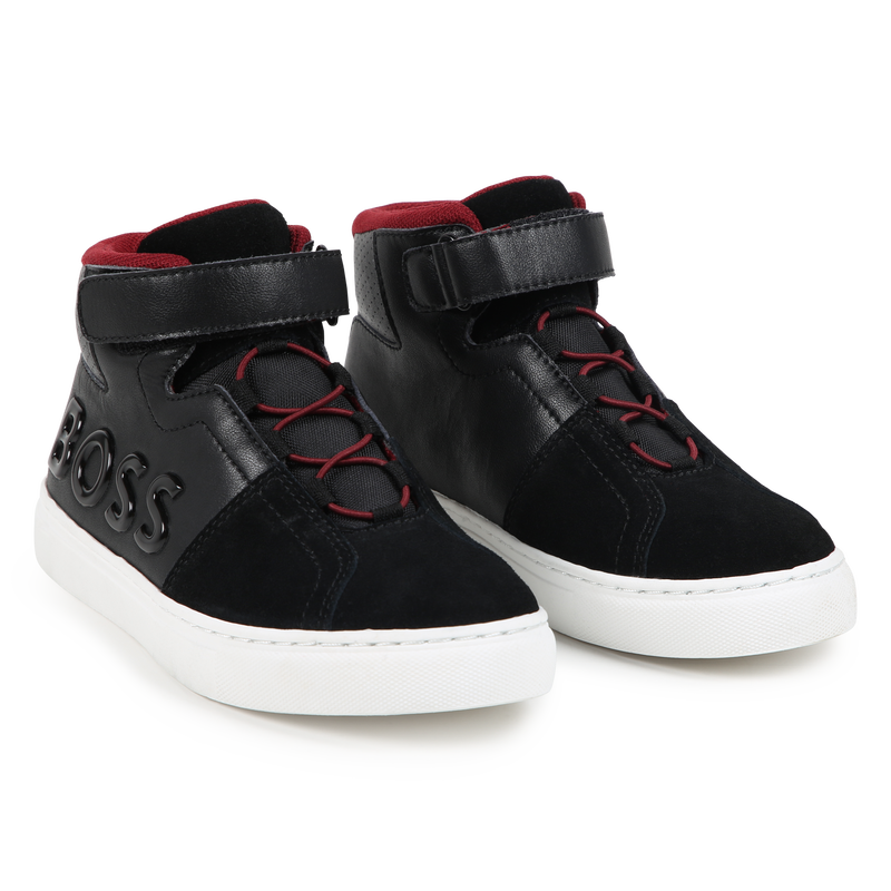 Sneakers con lacci e velcro BOSS 
                        RAGAZZO