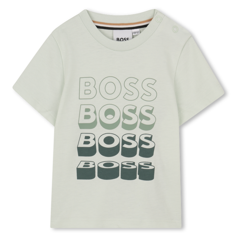 T-SHIRT A MANICHE CORTE BOSS 
                        RAGAZZO