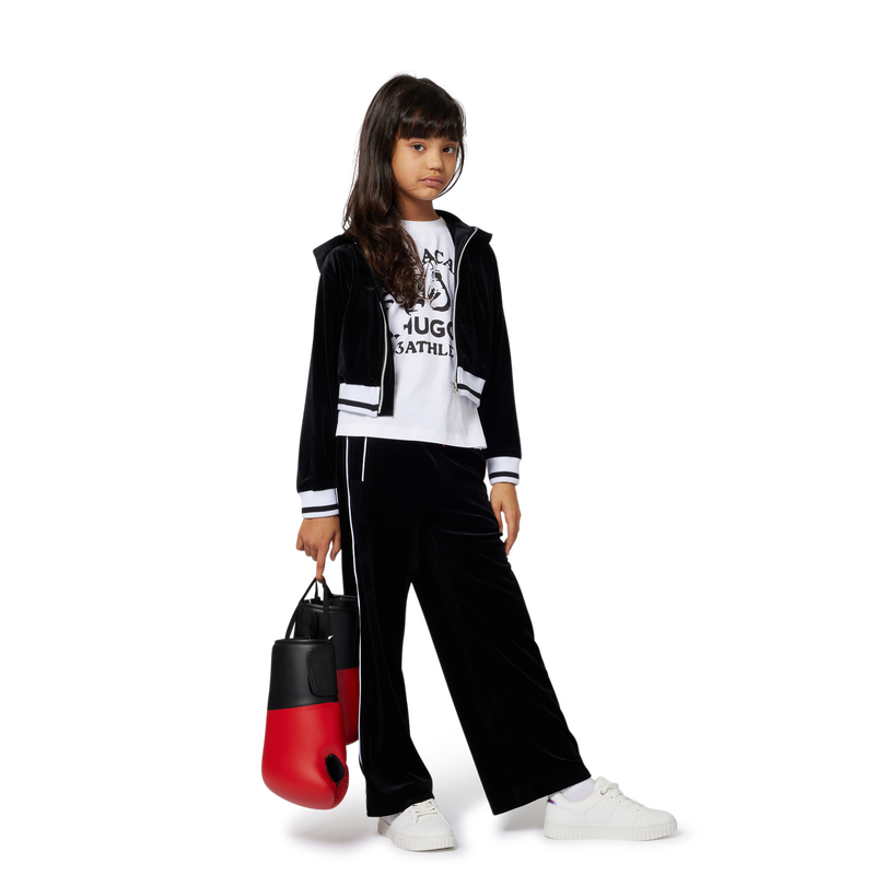 Cardigan con cappuccio HUGO 
                        BAMBINA