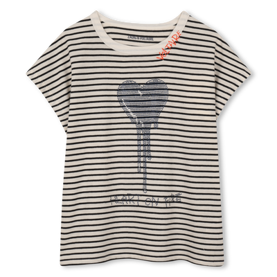 T-SHIRT A MANICHE CORTE ZADIG & VOLTAIRE BAMBINA
