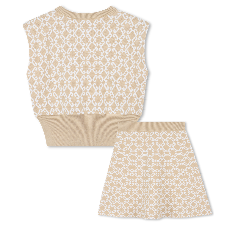 Set maglione e gonna a pieghe GIVENCHY 
                        BAMBINA