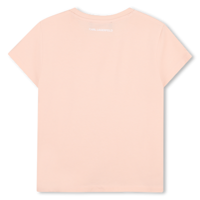 T-shirt a maniche corte KARL LAGERFELD KIDS BAMBINA
