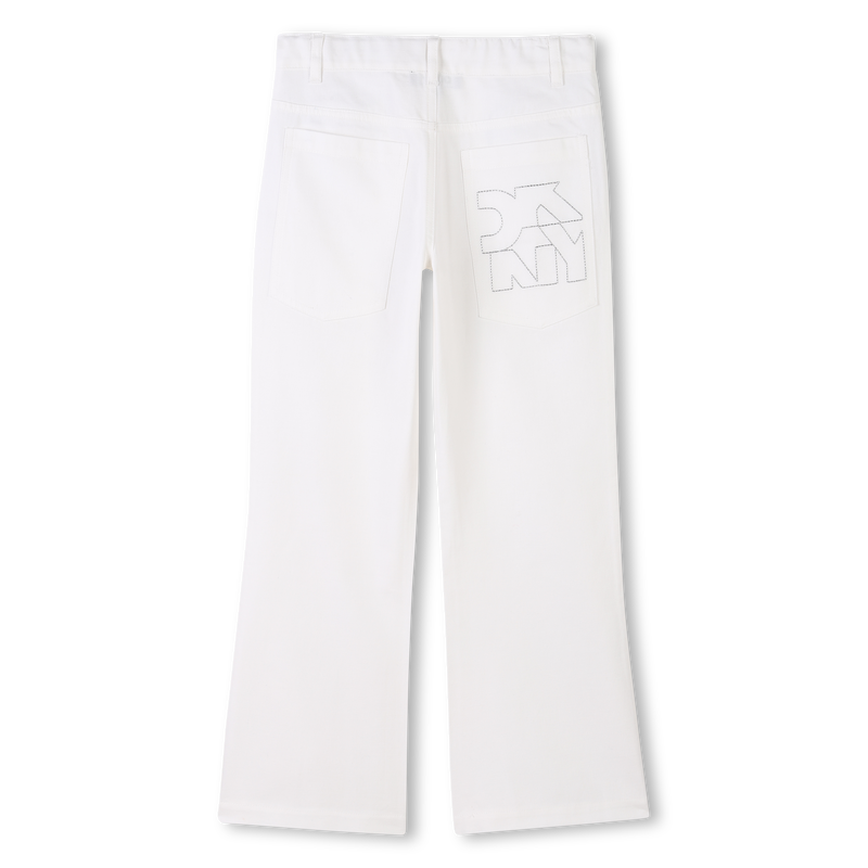 Pantaloni in cotone e lino DKNY 
                        BAMBINA