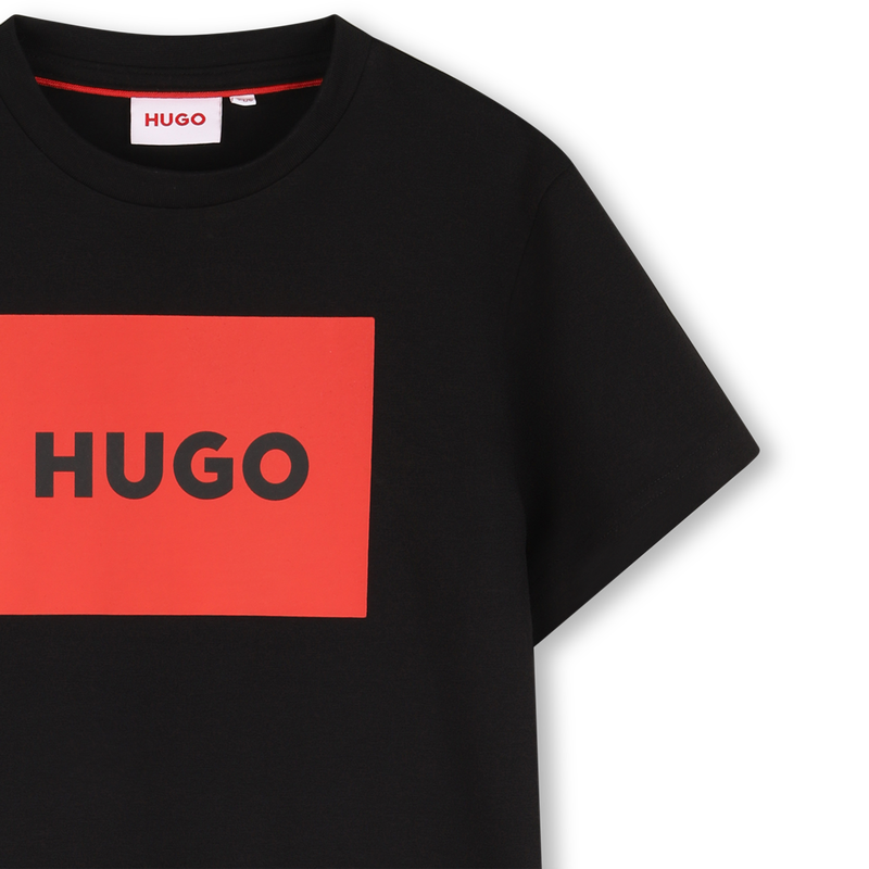 T-SHIRT A MANICHE CORTE HUGO 
                        RAGAZZO