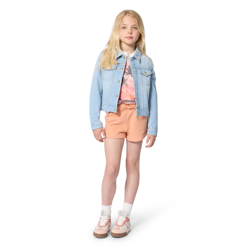 T-SHIRT A MANICHE CORTE CHLOE 
                        BAMBINA