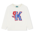 T-shirt cotone maniche lunghe KENZO KIDS 
                    BAMBINA