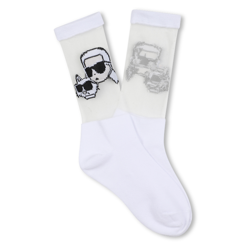 Calzini dal taglio medio KARL LAGERFELD KIDS 
                        BAMBINA