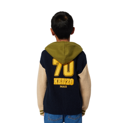 Cardigan in maglia KENZO KIDS RAGAZZO