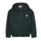 Cardigan da jogging con cappuccio, VERDE SCURO, hi-res