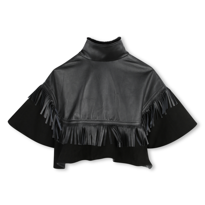 Giacca a mantella con frange CHLOE 
                        BAMBINA