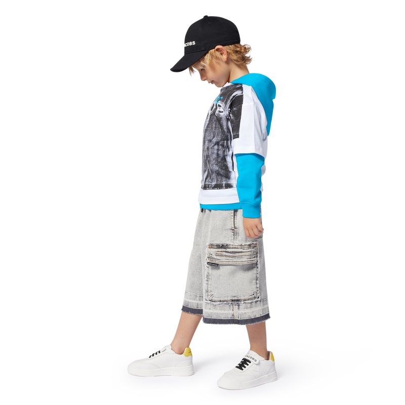 Bermuda lunghi in jeans MARC JACOBS 
                        RAGAZZO